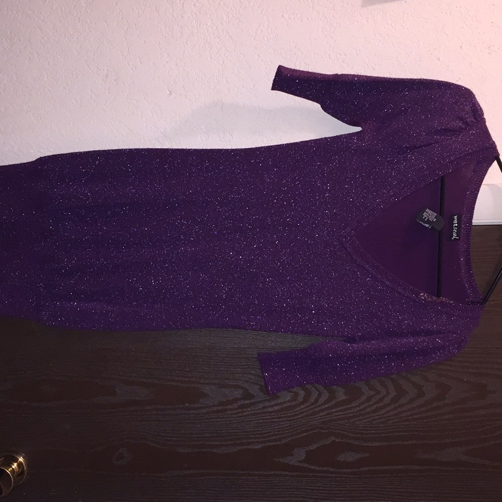 Purple casual dress